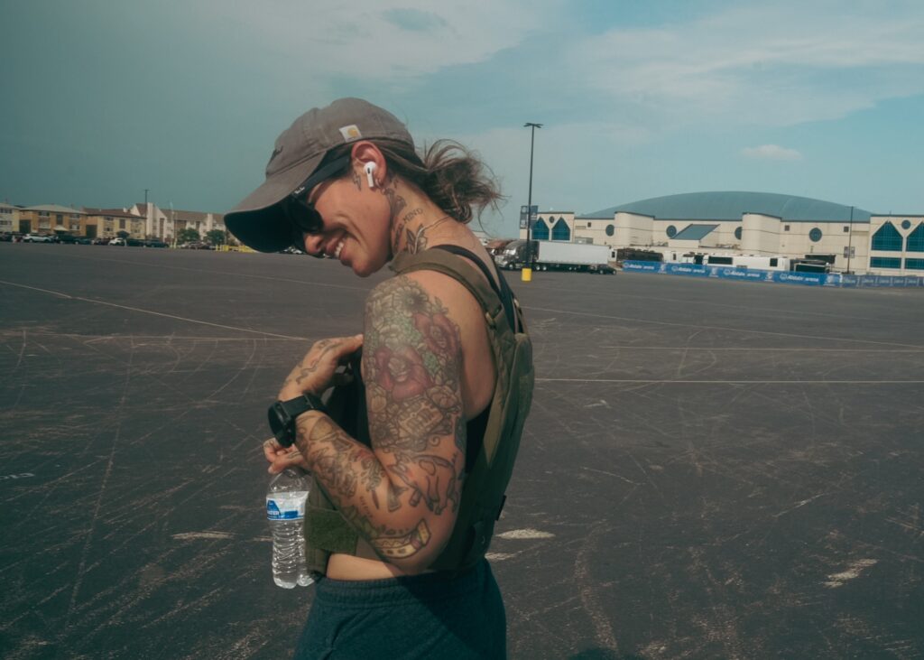 Morgan Wade walking during the Million Steps campaign
